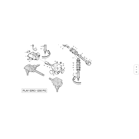 BOÎTE À 2 SORTIES POUR POMPE À EAU PLATE 1200 MM ORIGINALE KUBOTA GIANNI FERRARI 00777305205