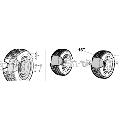 RUEDA 23X10.50-12 COMPLETA TURFMASTER ORIGINAL KUBOTA GIANNI FERRARI 95409190000 | Newgardenstore.eu