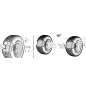 WHEEL 23X10.50-12 COMPLETE TURFMASTER ORIGINAL KUBOTA GIANNI FERRARI 95409190000