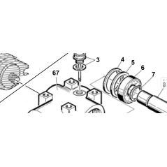 2-OUTLET BOX WITH ORIGINAL KUBOTA GIANNI FERRARI PUMP SUPPORT 00777305101