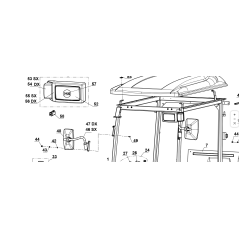 PROIETTORE ASSIM. CABINA COMP. CUFFIA ORIGINALE KUBOTA GIANNI FERRARI 00777802900 | Newgardenstore.eu