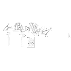 BRAS GAUCHE POUR LEVAGE DE PANIER COMPLET VRN ORIGINAL KUBOTA GIANNI FERRARI 92007120000