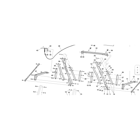 BRAS DE LEVAGE DE PANIER DROIT COMPLET VRN ORIGINAL KUBOTA GIANNI FERRARI 92007130000