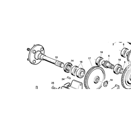 ARBRE D'ESSIEU ORIGINAL KUBOTA GIANNI FERRARI 00777305704