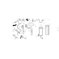 COLLETTORE ANTERIORE ORIGINALE KUBOTA GIANNI FERRARI 92011140002