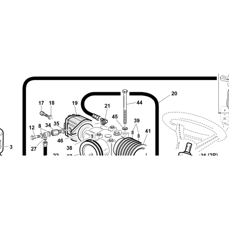 BOMBA DE ENGRANAJES ORIGINAL KUBOTA GIANNI FERRARI 00777600145 PG/SR 2.1cc