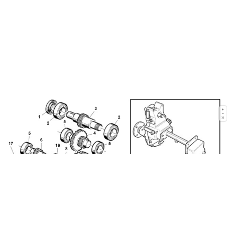 ALBERO Z-24 ORIGINALE KUBOTA GIANNI FERRARI 95303170012