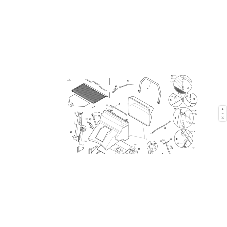 Abnehmbares Korbnetz TG200 Premium Original KUBOTA GIANNI FERRARI 94010960000