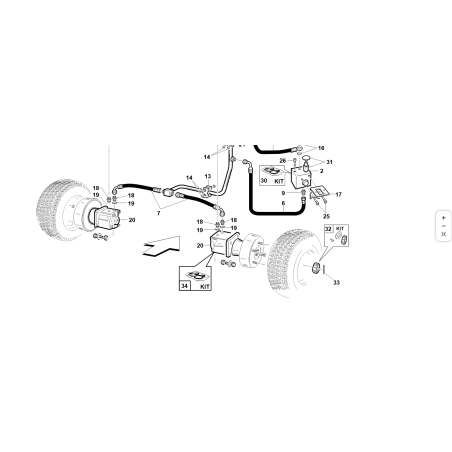 KIT DE SELLOS DE ACEITE ORIGINAL PARA MOTOR ORBITAL KUBOTA GIANNI FERRARI 95598690000 HRW-HRS