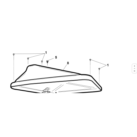 Auvent ROPS KUBOTA GIANNI FERRARI d'origine 95164000001