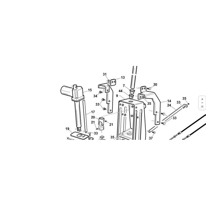 LINEAR ACTUATOR PP041.0028-ORIGINAL KUBOTA GIANNI FERRARI PLATE 00777801800