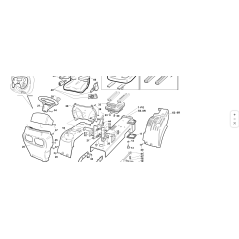 SUSPENSIÓN DE ASIENTO + GUÍAS INFERIORES ORIGINAL KUBOTA GIANNI FERRARI 00777850021