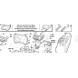 MOLLEGGIO SEDILE+GUIDE INFERIORI ORIGINALE KUBOTA GIANNI FERRARI 00777850040