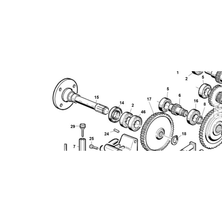 ARBRE D'ESSIEU KUBOTA GIANNI FERRARI ORIGINAL 95303170005 | Newgardenstore.eu