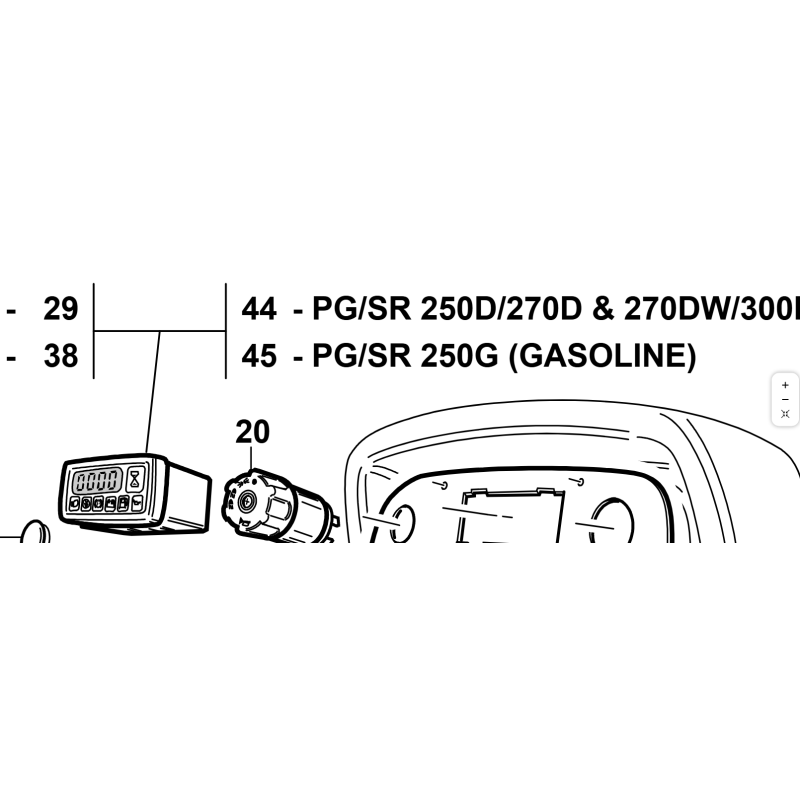 CENTRALINA PG/SR BENZINA ORIGINALE KUBOTA GIANNI FERRARI 00777800195