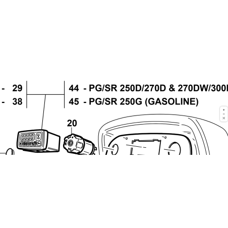 UNIDAD DE CONTROL DE GASOLINA KUBOTA GIANNI FERRARI 00777800195 PG/SR ORIGINAL