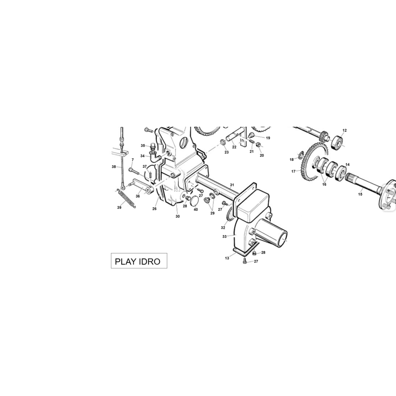 ORIGINAL KUBOTA GIANNI FERRARI 00777305703 LINKE HÄLFTE BOX