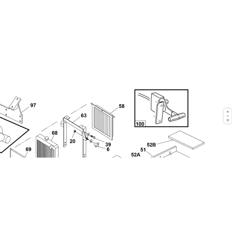 PROTECCIÓN DE RADIADOR ORIGINAL KUBOTA GIANNI FERRARI 93900583301 | Newgardenstore.eu