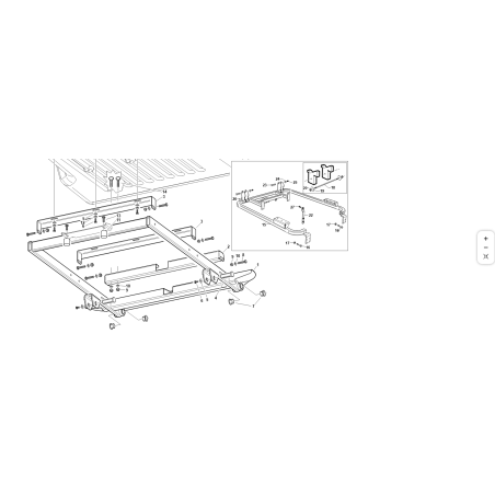 TELAIO PERIMETRALE  VRN ORIGINALE KUBOTA GIANNI FERRARI 95414100000