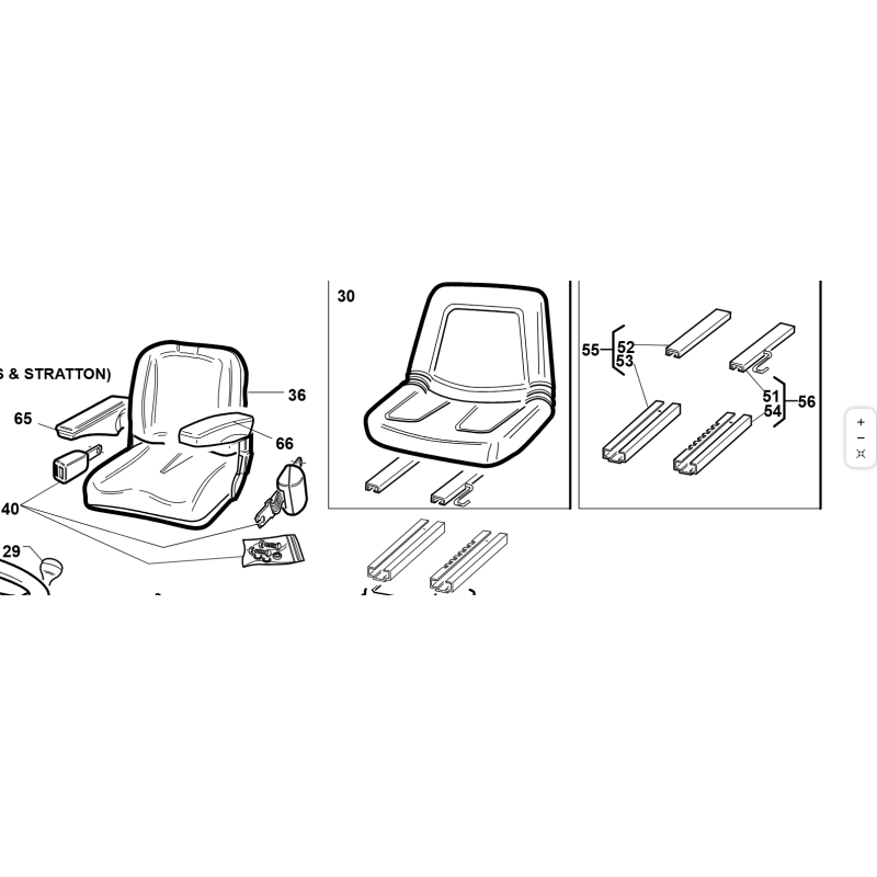 SEDILE COMFORT PG ORIGINALE KUBOTA GIANNI FERRARI 00777850016