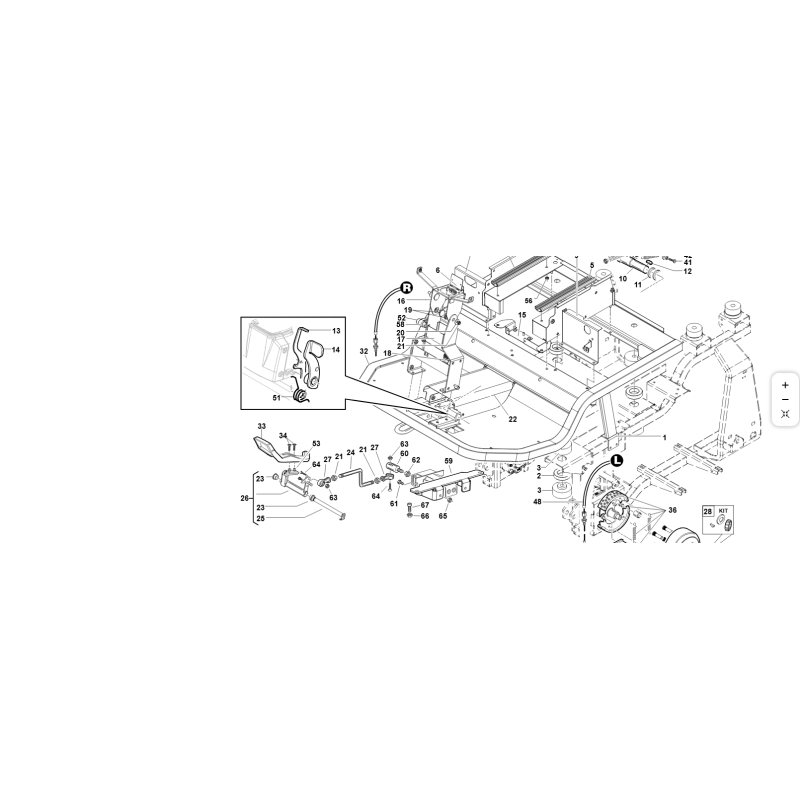 PEDANA ANTERIORE COMPLETA VRN ORIGINALE KUBOTA GIANNI FERRARI 91001940000