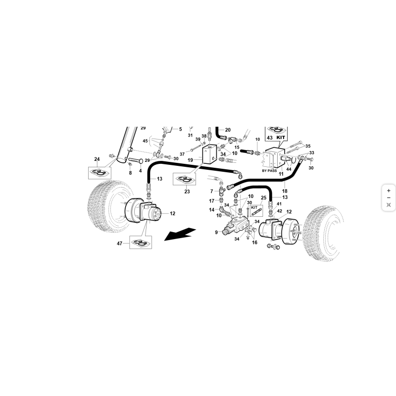 MOTORE ORBITALE ARS 130 DR CN32 ORIGINALE KUBOTA GIANNI FERRARI 92001000005