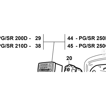 KIT CENTRALINA KUBOTA D902 (1°SERIE) ORIGINALE KUBOTA GIANNI FERRARI 95599000208 | Newgardenstore.eu