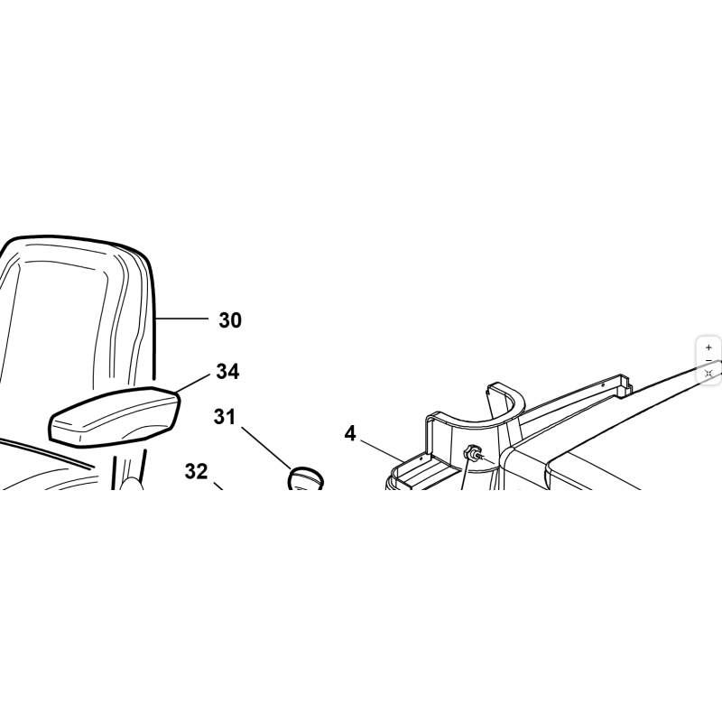 KUBOTA GIANNI FERRARI 00777850024 SIÈGE CONFORT À SUSPENSION D'ORIGINE