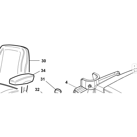 KUBOTA GIANNI FERRARI 00777850024 ORIGINAL SUSPENSION COMFORT SEAT | Newgardenstore.eu
