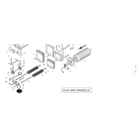 FILTRO DE CEPILLO ORIGINAL KUBOTA GIANNI FERRARI 00777650025 | Newgardenstore.eu