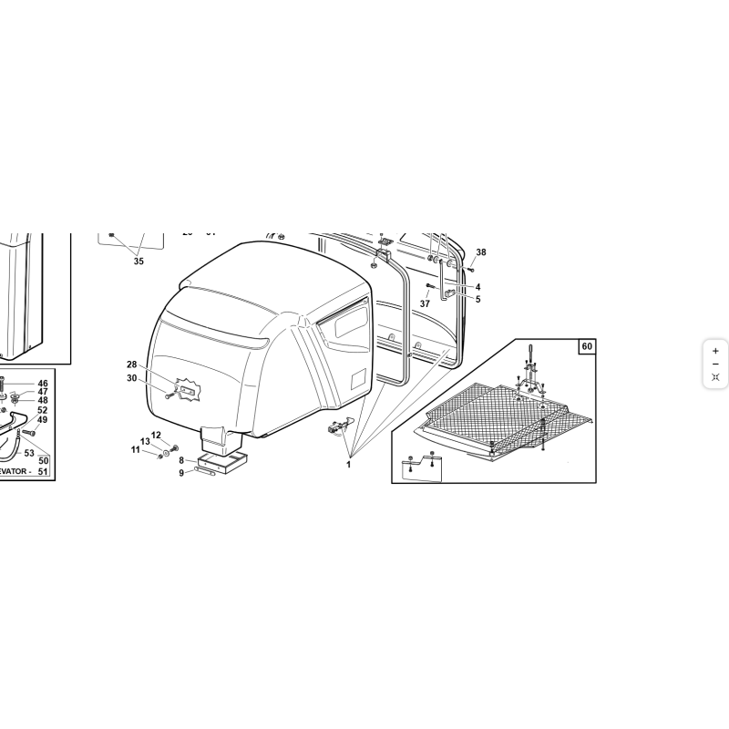 KIT PANIER 800 L ORIGINAL KUBOTA GIANNI FERRARI 95597500000