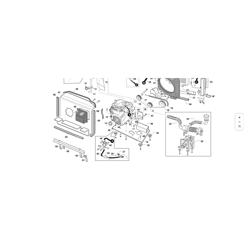 MOTORE B&S ORIZZONTALE 23HP ORIGINALE KUBOTA GIANNI FERRARI 00777700031