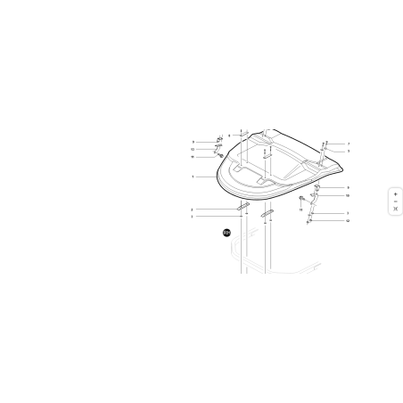 Auvent ROPS pliable (polyéthylène) ORIGINAL KUBOTA GIANNI FERRARI 01.30.00.0086 | Newgardenstore.eu