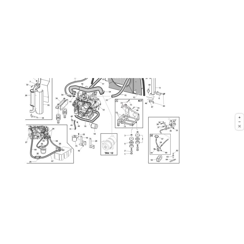 KUBOTA D1105 MOTOR (STUFE V) ORIGINAL KUBOTA GIANNI FERRARI 00777700042