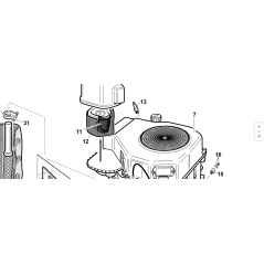 MOTOR 15.5 HP KOHLER (PH-41616) ORIGINAL KUBOTA GIANNI FERRARI 00777700020 | Newgardenstore.eu