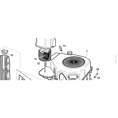 ENGINE 15.5 HP KOHLER (PH-41616) ORIGINAL KUBOTA GIANNI FERRARI 00777700020