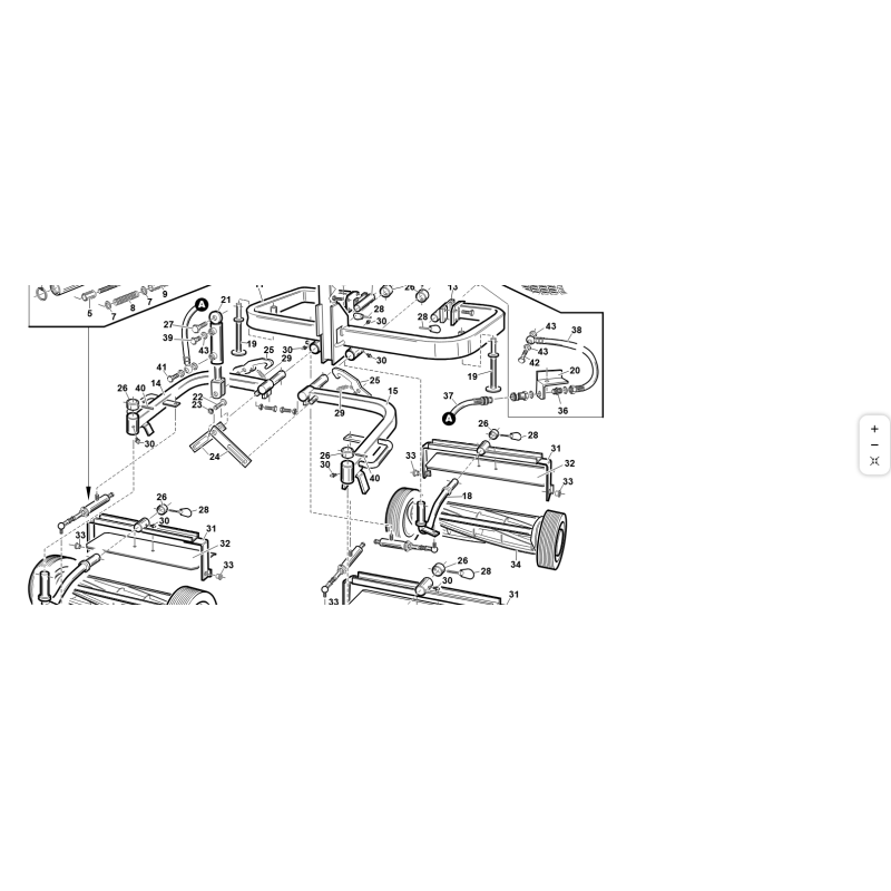CARRELLO ANTERIORE SX COMPL. VERN. ORIGINALE KUBOTA GIANNI FERRARI 95117100000