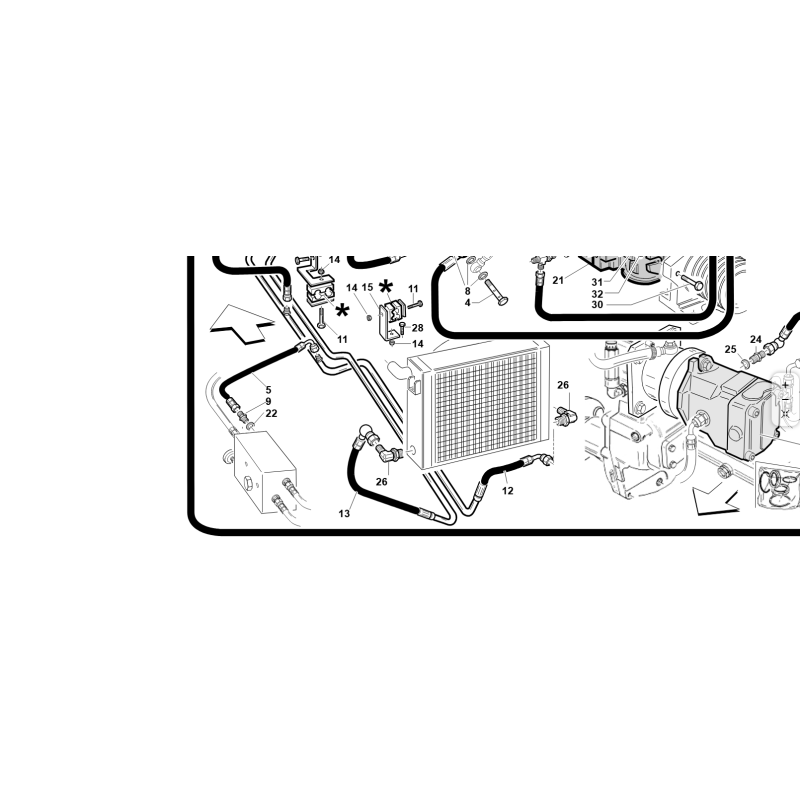 TUYAU DE SORTIE D'ÉCHANGEUR ORIGINAL KUBOTA GIANNI FERRARI 95303000076 Ø22X1,5