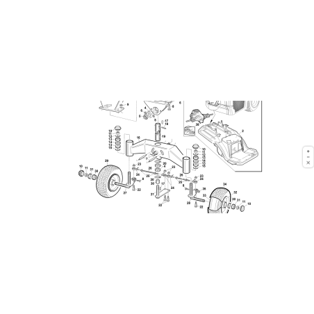 ASSALE COMPL. ORIGINALE KUBOTA GIANNI FERRARI PV95559150000 | Newgardenstore.eu