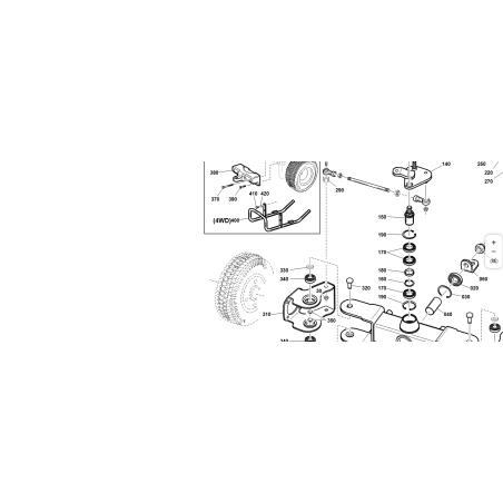 KUBOTA GIANNI FERRARI 92502100000 PROTECCIÓN DE EJE COMPLETA ORIGINAL VRN | Newgardenstore.eu