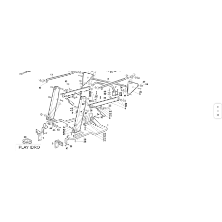 BRACCIO DI SOLLEVAMENTO COMPL.VERNICIATO ORIGINALE KUBOTA GIANNI FERRARI 95125170000 | Newgardenstore.eu