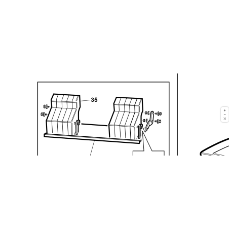 ZAVORRA POSTERIORE PG VERNICIATA ORIGINALE KUBOTA GIANNI FERRARI 95049000037 | Newgardenstore.eu