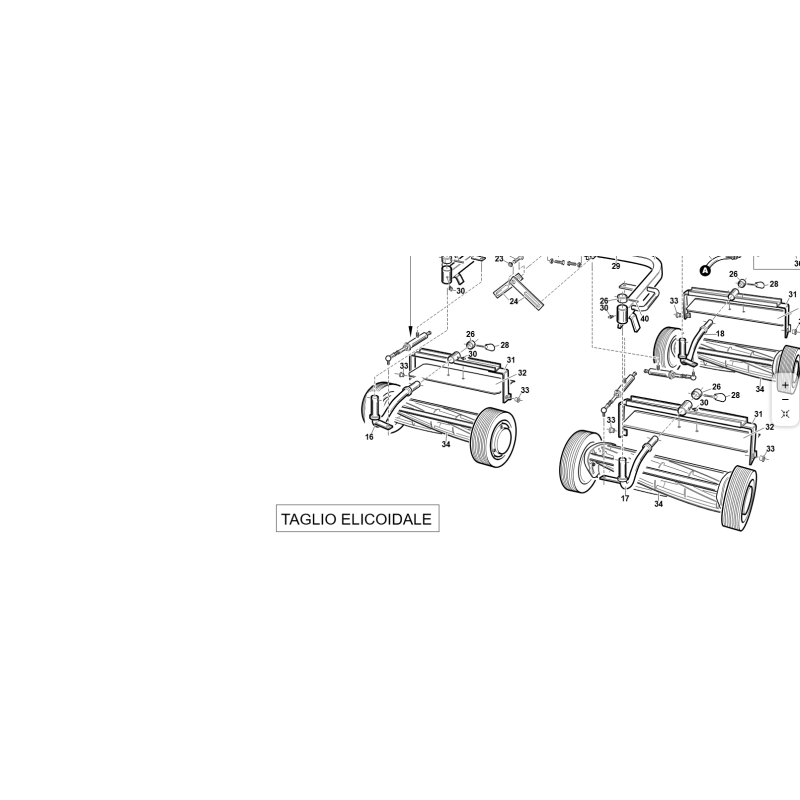 SUPPORTO LAME DX COMPL. ZNT ORIGINALE KUBOTA GIANNI FERRARI 95117130000