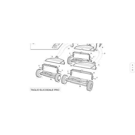 SUPPORT DE ROULEAU PEINT COMPLET, ORIGINAL KUBOTA GIANNI FERRARI 95117190000 | Newgardenstore.eu