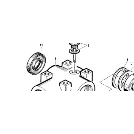 2 AUSGANGSKÄSTEN FÜR VERSTÄRKTEN EINGANGSMOTOR. ORIGINAL KUBOTA GIANNI FERRARI 00777304703 | Newgardenstore.eu