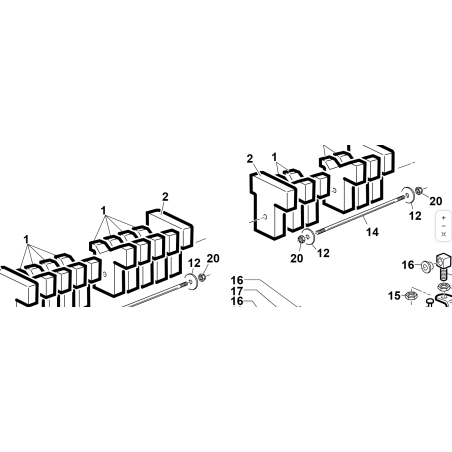 ZAVORRA POSTERIORE PG VERN. 8.6KG ORIGINALE KUBOTA GIANNI FERRARI 95207000003 | Newgardenstore.eu
