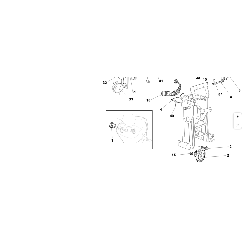 INTERRUTTORE EMERGENZA ORIGINALE KUBOTA GIANNI FERRARI 00777800309