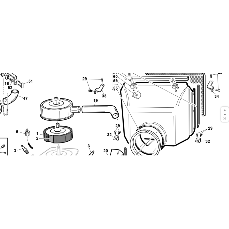 TUBO FILTRO KOHLER ORIGINALE KUBOTA GIANNI FERRARI 95103000007