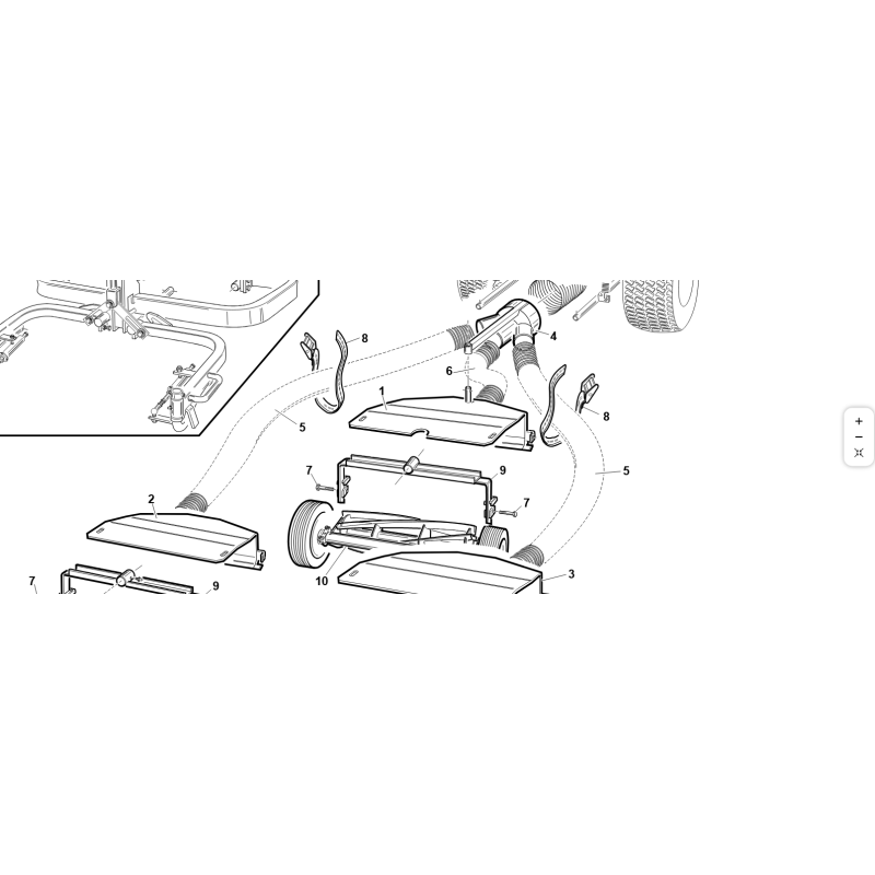 CONVOYEUR DE COLLECTE CENTRALE KUBOTA GIANNI FERRARI ORIGINAL 95127130000