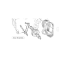 BELT TENSIONER TURBINE ENGINE D-300 COMP ORIGINAL KUBOTA GIANNI FERRARI PZ95049391400
